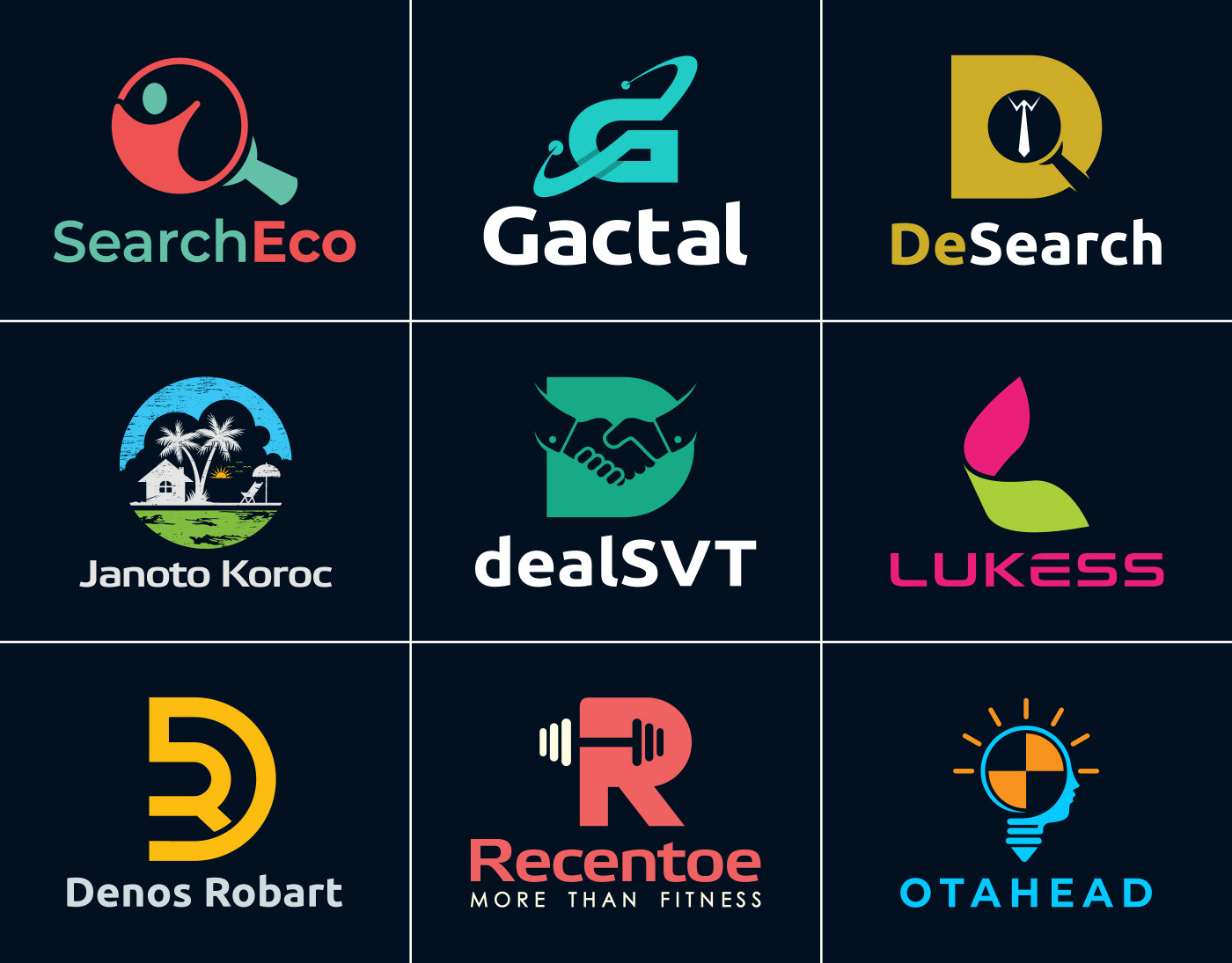 A sleek, modern minimalist logo design for a tech company, featuring abstract geometric shapes in blue and white.